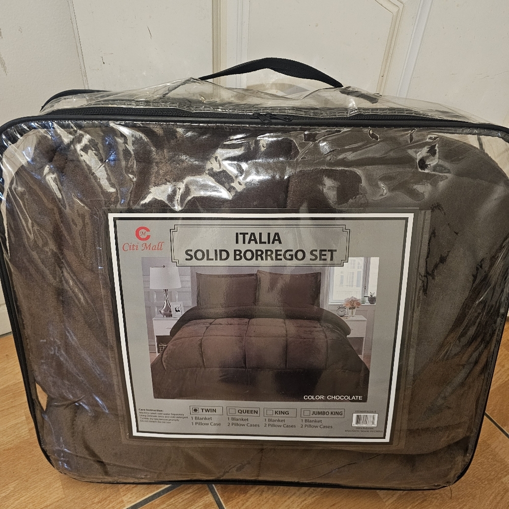 Italia Solid Borrego Set - Chocolate
